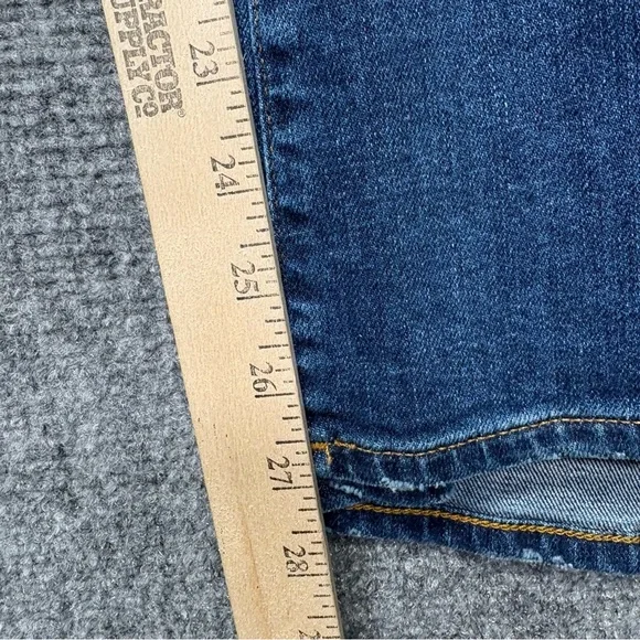NWT 7 For All Mankind Jeans Women 30 Blue Cropped Jo Slim Illusion Highline Wide
